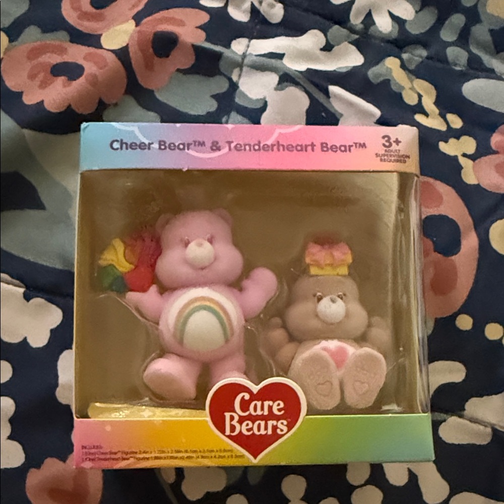 Care Bears Pink and Brown Cheer Bear & Tenderheart Bear Set